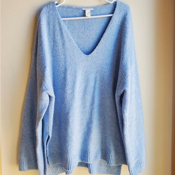 H&M oversized V-Neck Sweater medium - Picture 1 of 3